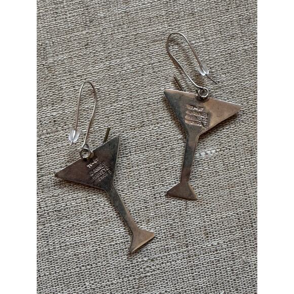 Vintage Dirty Olive Martini Earrings - Picture 3 of 3